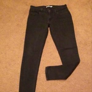 Women's Levi's 535 Super Skinny Black Jeans, size 29